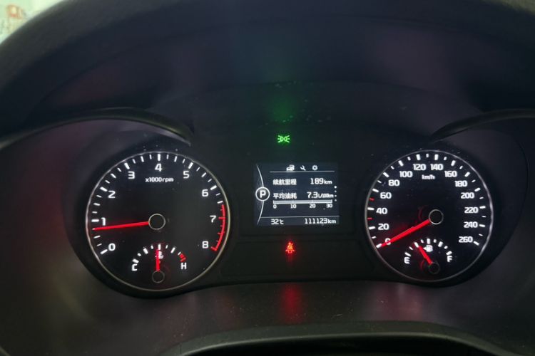 Used Kia K5 2016 1.6T Automatic LUX Odometer Close Up