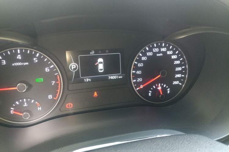 Used Kia K5 2017 2.0L Automatic 15th Anniversary Special Edition LUX Odometer Close Up