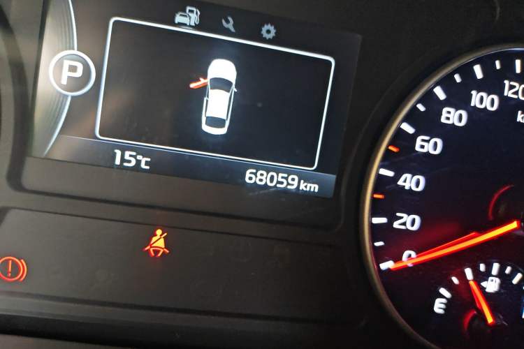 Used Kia K5 2017 2.0L Automatic 15th Anniversary Special Edition LUX Odometer Close Up