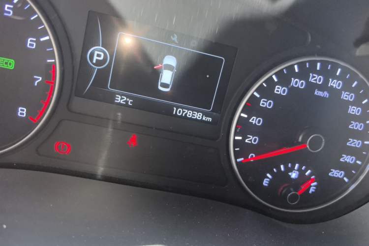 Used Kia K5 2017 2.0L Automatic 15th Anniversary Special Edition LUX Odometer Close Up