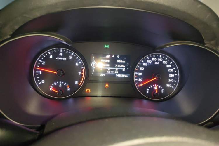 Used Kia K5 2017 2.0L Automatic 15th Anniversary Special Edition LUX Odometer Close Up