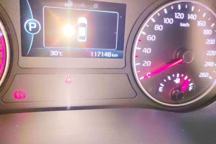 Used Kia K5 2017 2.0L Automatic 15th Anniversary Special Edition LUX Odometer Close Up