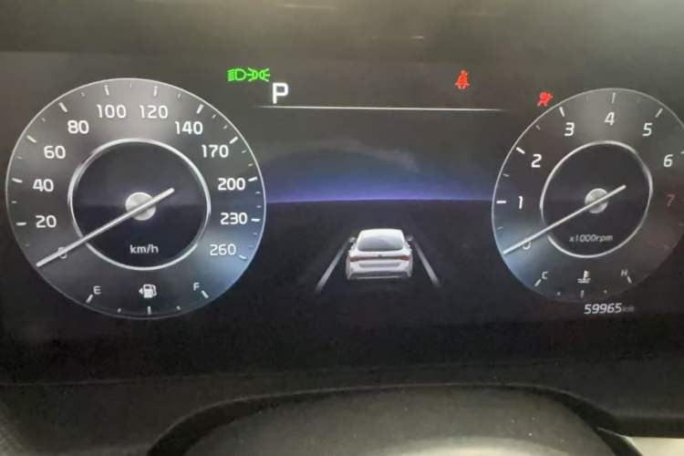 Used Kia K5 2020 380T GT-Line Prestige Tech Edition Odometer Close Up
