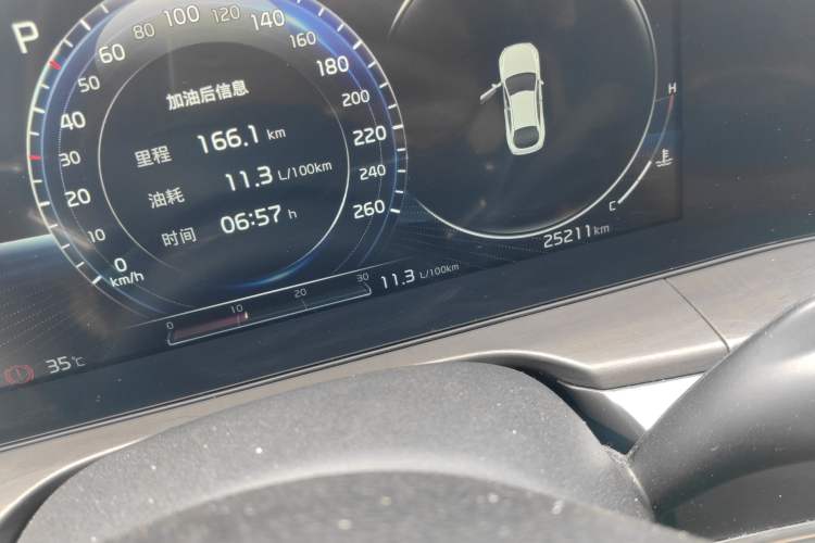 Used Kia K5 2020 380T GT-Line Flagship Edition Odometer Close Up