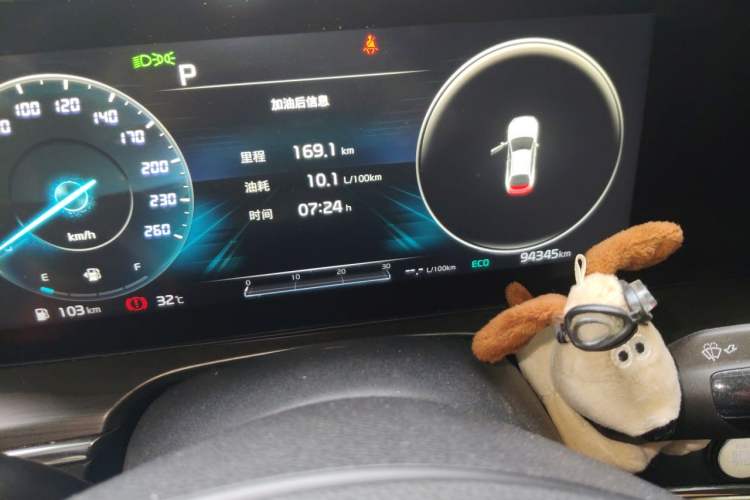 Used Kia K5 2020 380T GT-Line Flagship Edition Odometer Close Up