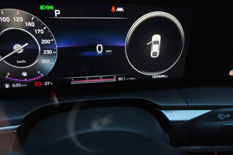 Used Kia K5 2020 380T GT-Line Prestige Tech Edition Odometer Close Up
