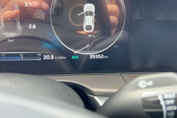 Used Kia K5 2020 380T GT-Line Flagship Edition Odometer Close Up