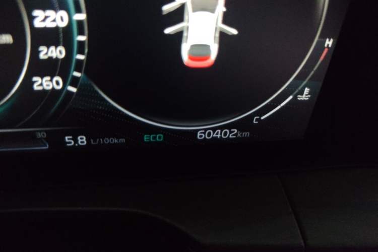 Used Kia K5 2020 270T CVVD Luxury Edition Odometer Close Up