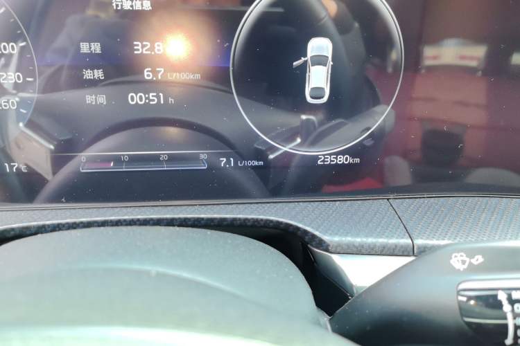 Used Kia K5 2020 380T GT-Line Prestige Tech Edition Odometer Close Up