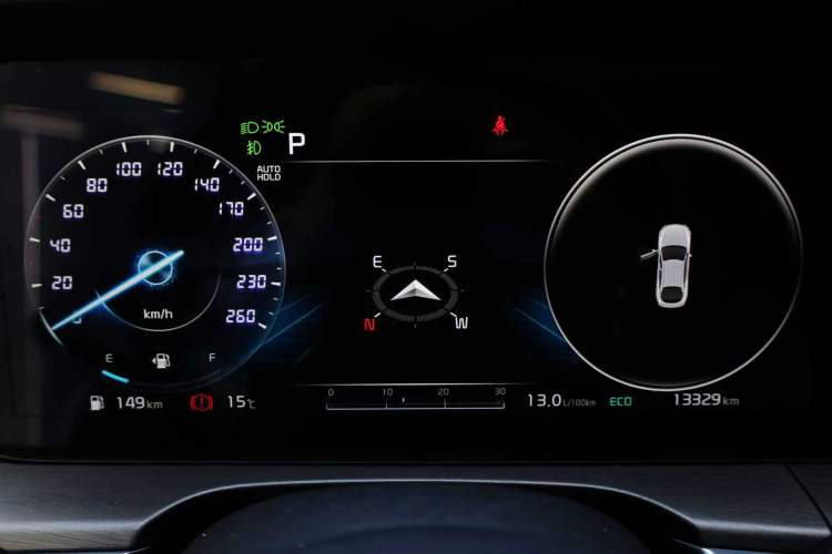 Used Kia K5 2021 380T GT-Line Flagship Edition Odometer Close Up