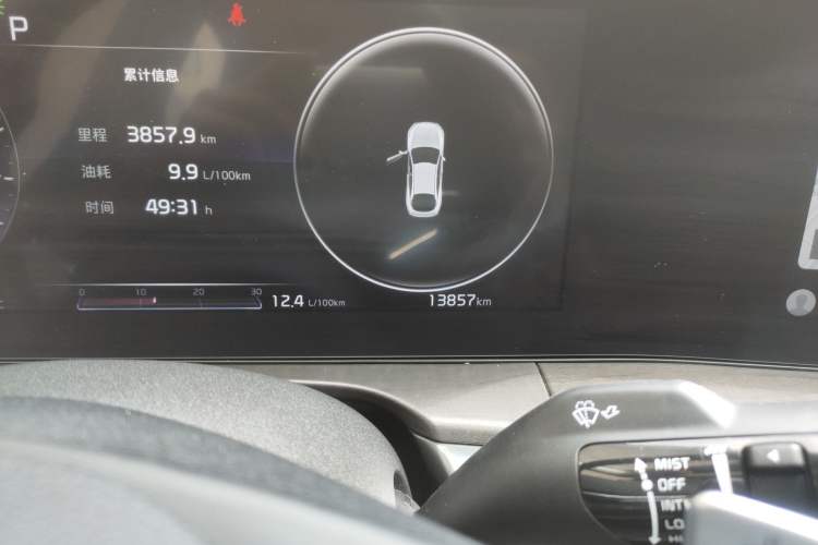 Used Kia K5 2021 380T GT-Line Refreshed Edition Odometer Close Up