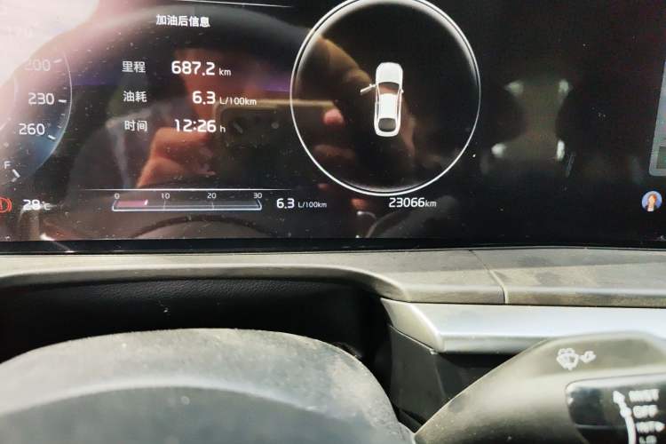 Used Kia K5 2021 270T CVVD Refreshed Edition Odometer Close Up