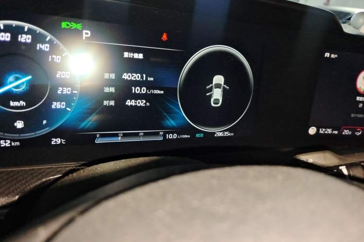 Used Kia K5 2021 380T GT-Line Flagship Edition Odometer Close Up