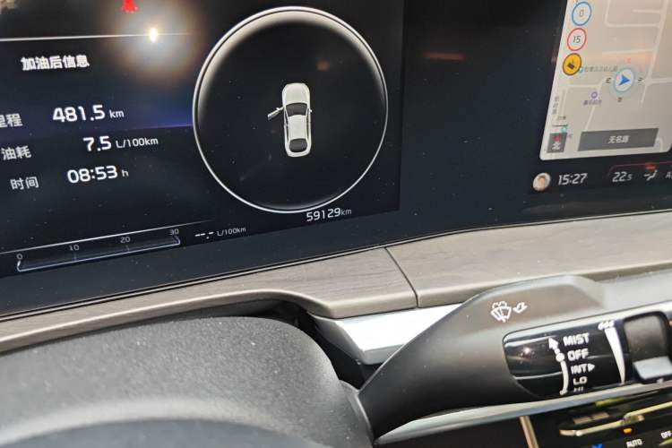 Used Kia K5 2021 380T GT-Line Refreshed Edition Odometer Close Up