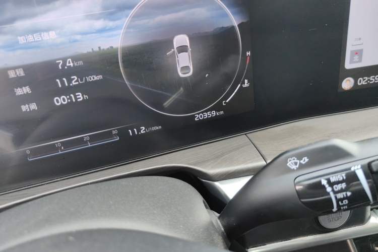 Used Kia K5 2021 380T GT-Line Refreshed Edition Odometer Close Up