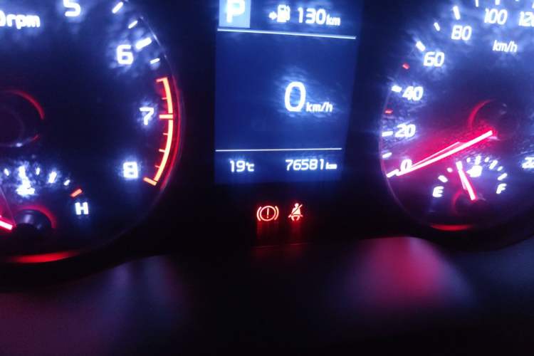 Used Kia KX Cross 2018 1.6L Automatic Dynamic Sunroof Version Odometer Close Up