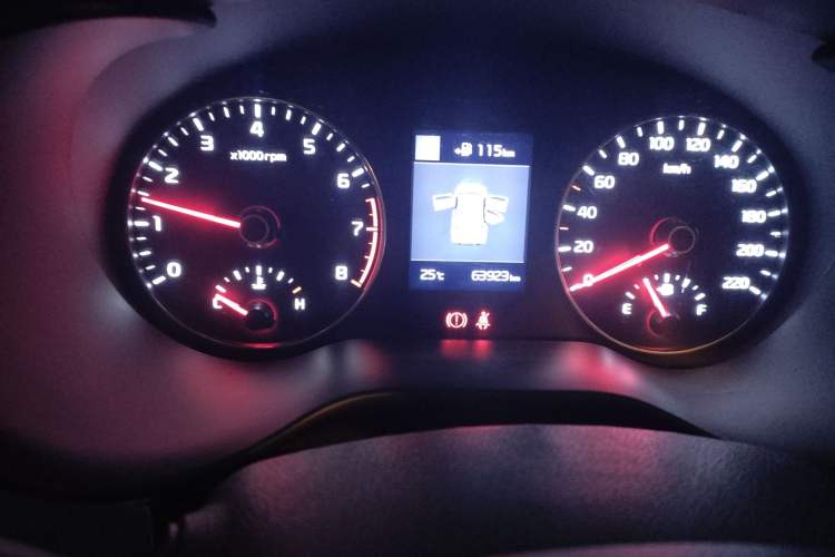 Used Kia KX Cross 2018 1.6L Automatic Dynamic Sunroof Version Odometer Close Up