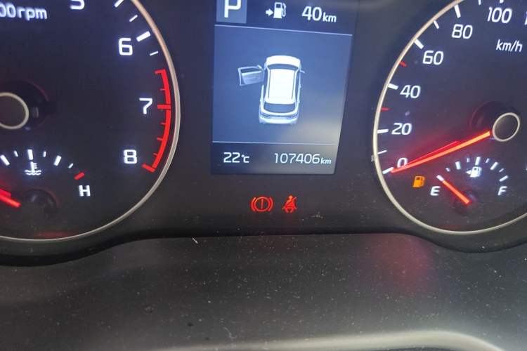 Used Kia KX Cross 2019 1.6L Automatic Dynamic Sunroof Version China VI Odometer Close Up