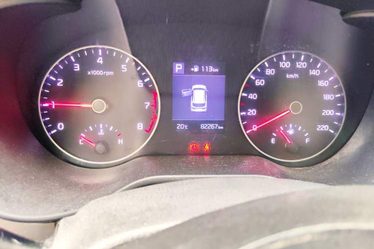 Used Kia KX Cross 2019 1.6L Automatic Dynamic Sunroof Version China VI Odometer Close Up