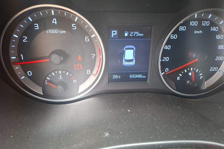 Used Kia kx1 Stonic 2019 1.4L Automatic Sport Edition China VI Odometer Close Up