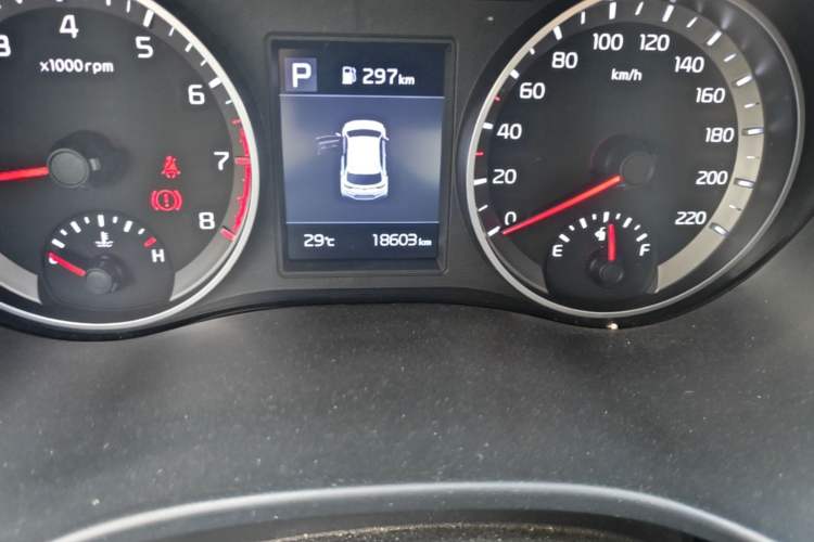 Used Kia kx1 Stonic 2021 1.4L CVT Sunroof Model Odometer Close Up