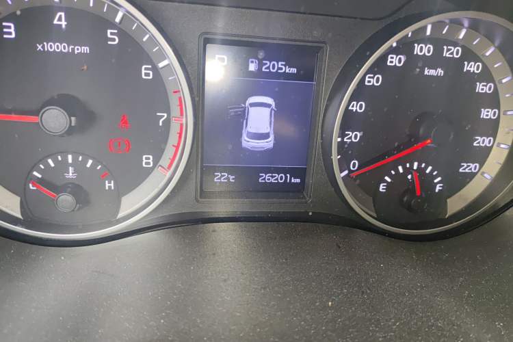 Used Kia kx1 Stonic 2021 1.4L CVT Fun & Sunroof Model Odometer Close Up