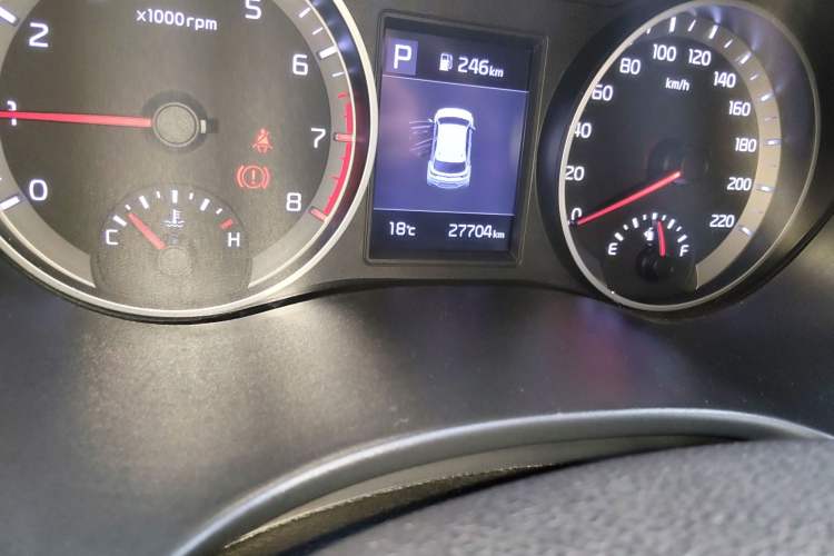 Used Kia kx1 Stonic 2021 1.4L CVT Sunroof Model Odometer Close Up
