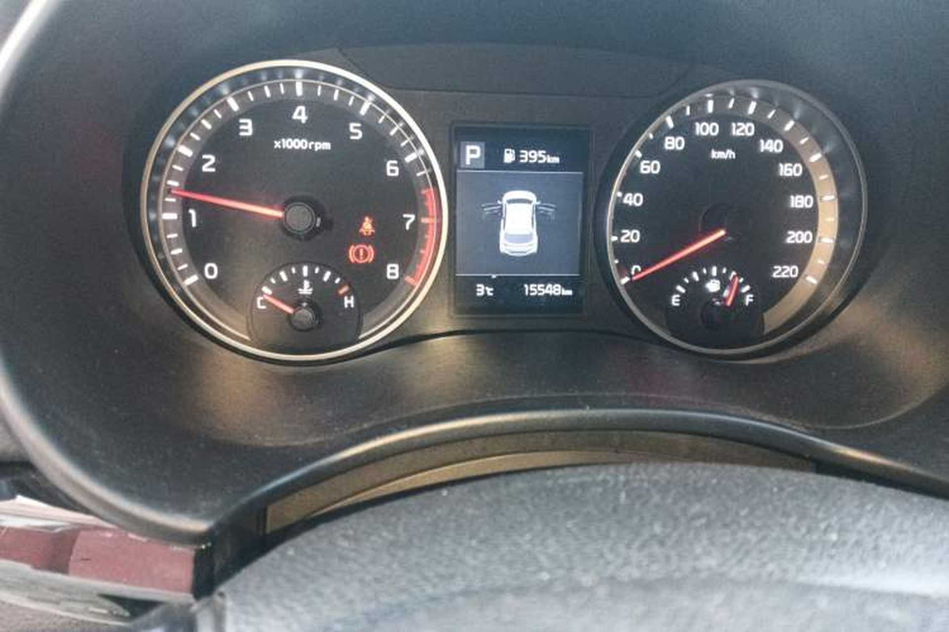 Used Kia kx1 Stonic 2021 1.4L CVT Sunroof Model Odometer Close Up