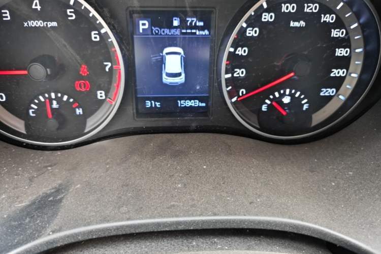 Used Kia kx1 Stonic 2021 1.4L CVT Sunroof Model Odometer Close Up