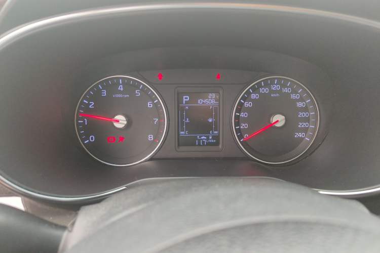 Used Kia KX3 2015 1.6L Automatic Two-Wheel Drive DLX Odometer Close Up