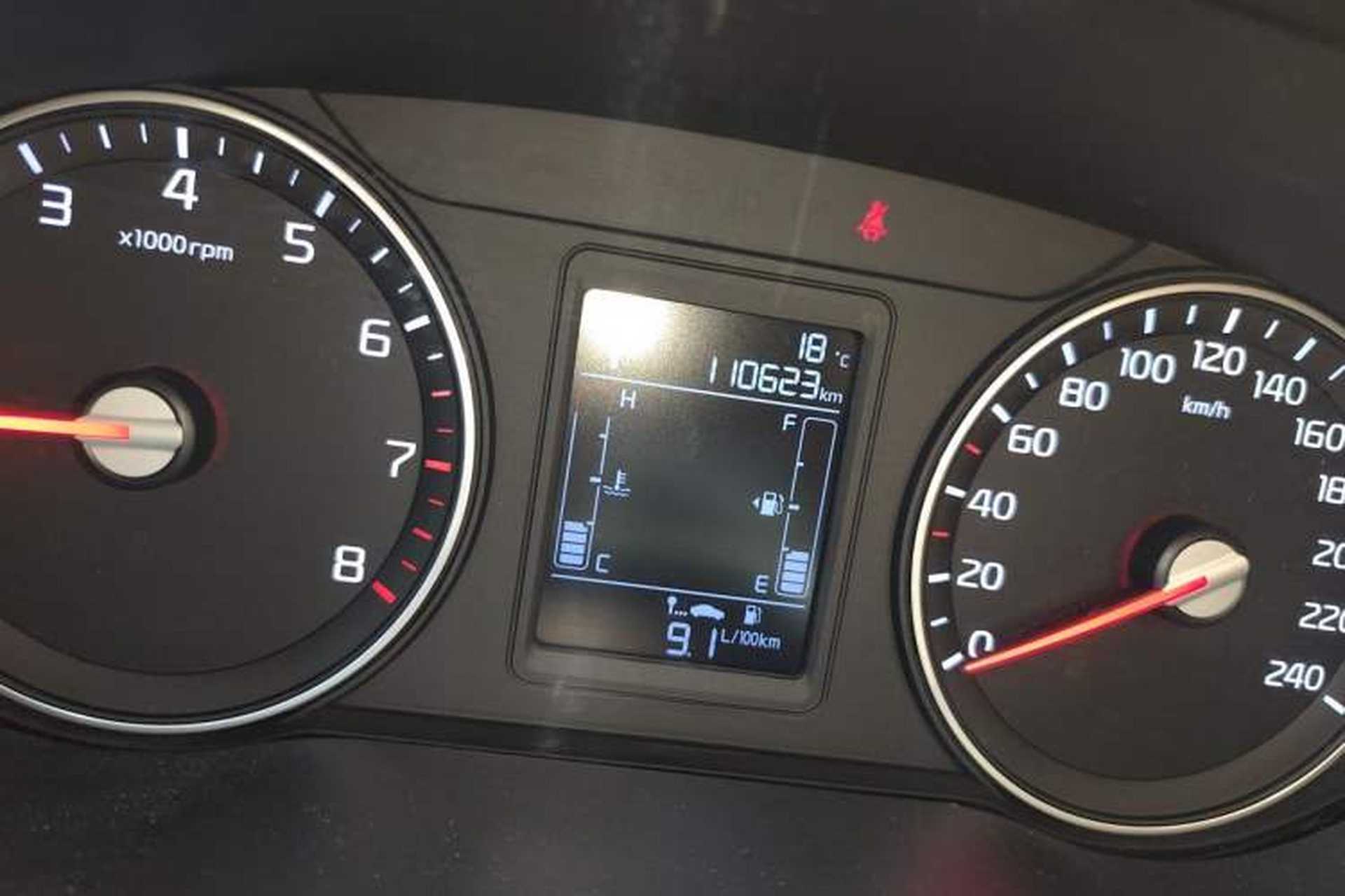 Used Kia KX3 2015 1.6L Automatic Two-Wheel Drive DLX Odometer Close Up