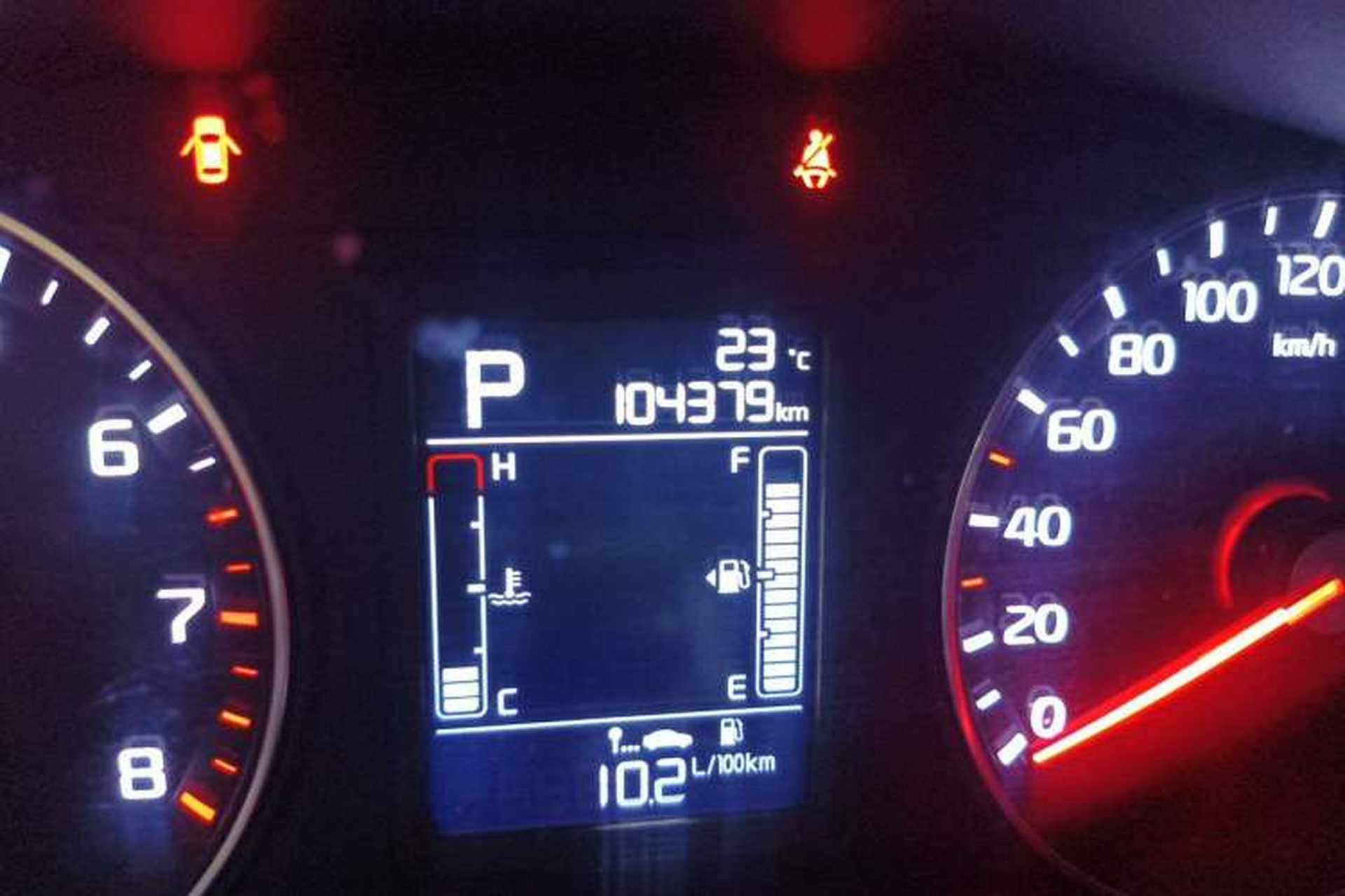 Used Kia KX3 2015 1.6L Automatic Two-Wheel Drive DLX Odometer Close Up