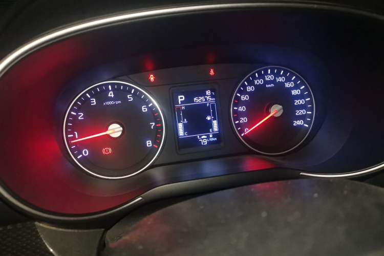 Used Kia KX3 2015 1.6T Automatic Two-Wheel Drive DLX Odometer Close Up