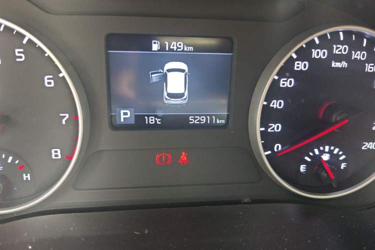 Used Kia KX3 2020 1.5L CVT Trend Edition Odometer Close Up