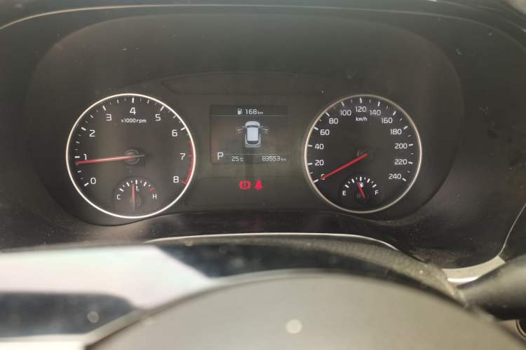 Used Kia KX3  Odometer Close Up