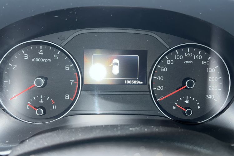 Used Kia KX5 2016 1.6T Automatic Two-Wheel Drive Premium Odometer Close Up