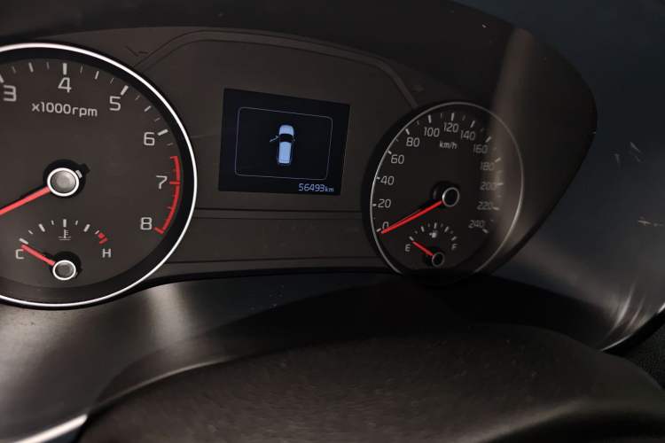 Used Kia KX5 2016 1.6T Automatic Two-Wheel Drive DLX Odometer Close Up