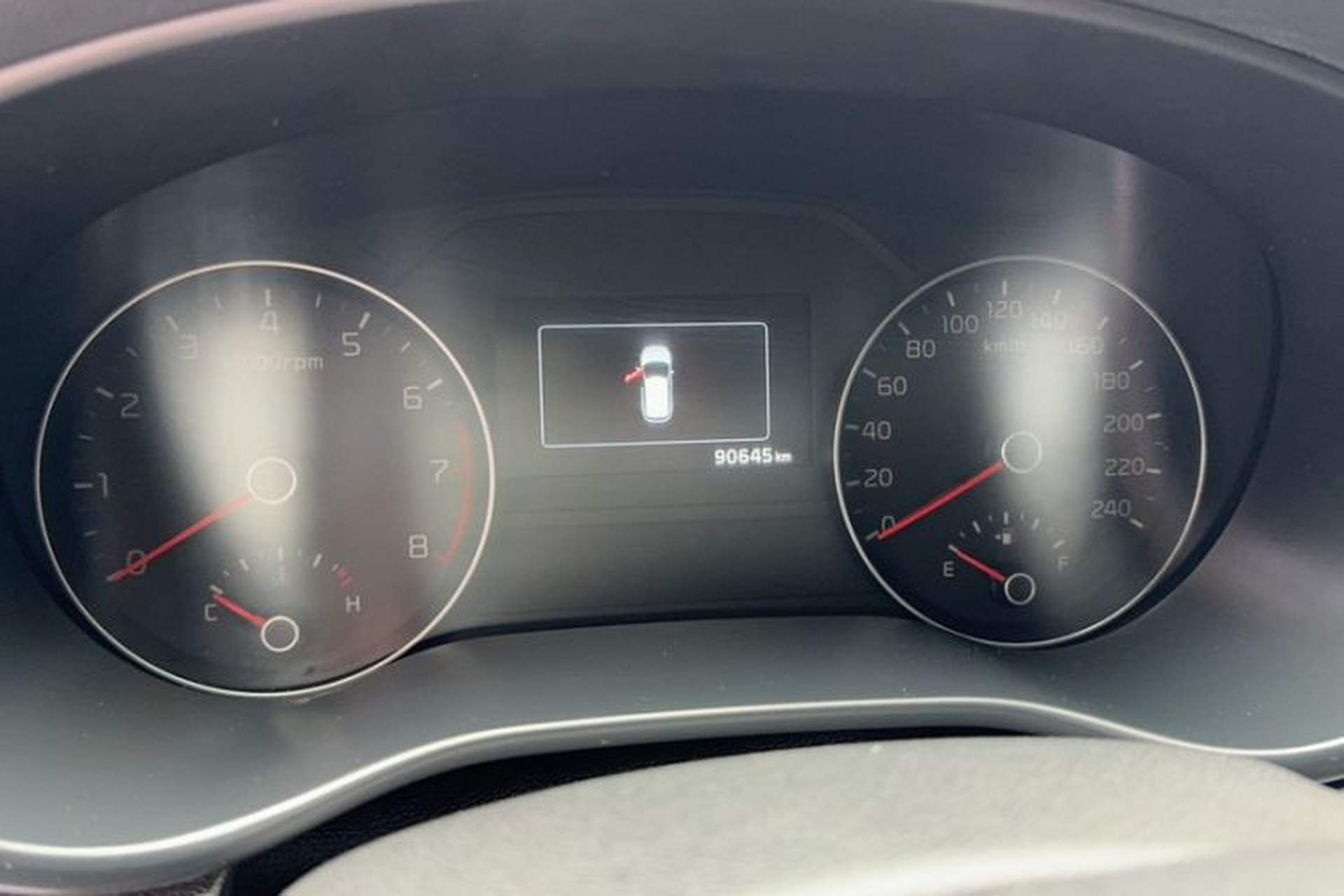Used Kia KX5 2016 1.6T Automatic Two-Wheel Drive Premium Odometer Close Up