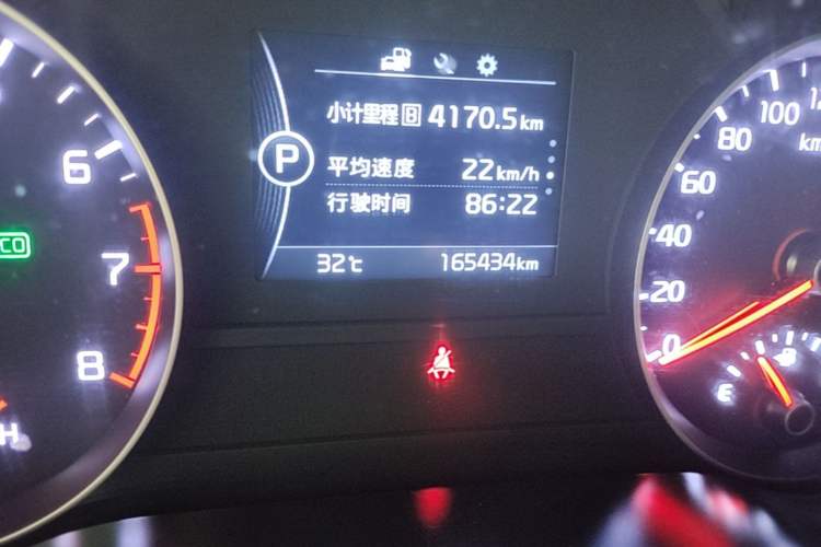 Used Kia KX5 2016 2.0L Automatic 2WD GLS Odometer Close Up