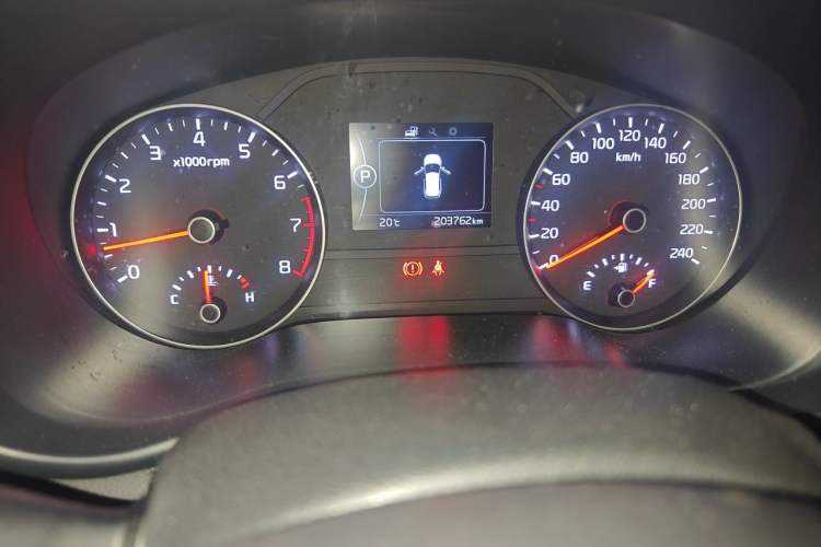 Used Kia KX5 2016 1.6T Automatic Two-Wheel Drive DLX Odometer Close Up