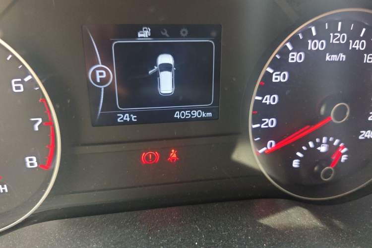 Used Kia KX5 2016 1.6T Automatic Two-Wheel Drive DLX Odometer Close Up