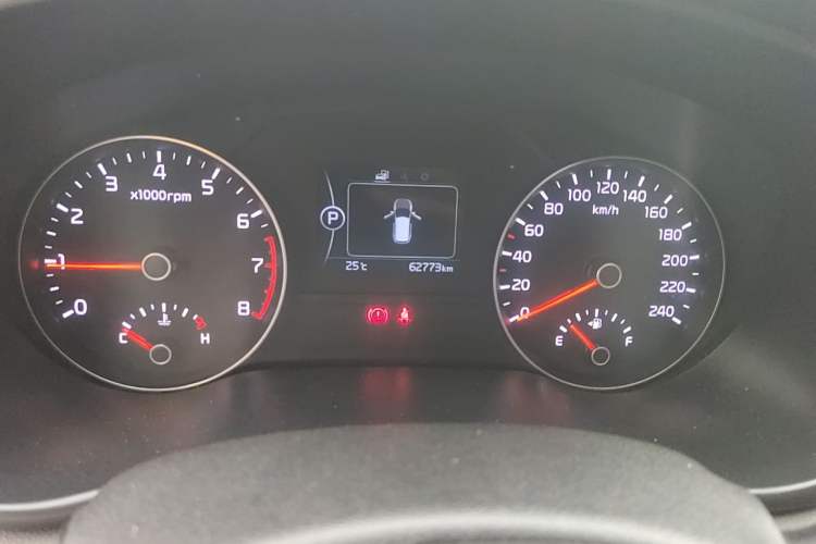 Used Kia KX5 2016 1.6T Automatic Two-Wheel Drive DLX Odometer Close Up