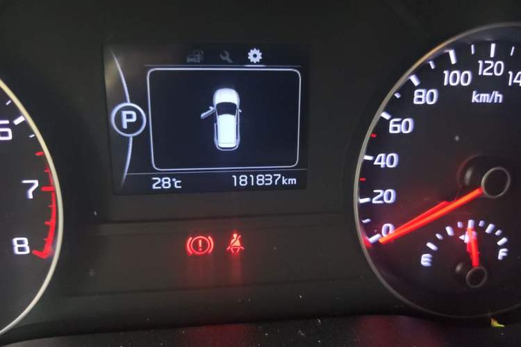 Used Kia KX5 2016 1.6T Automatic Two-Wheel Drive Premium Odometer Close Up