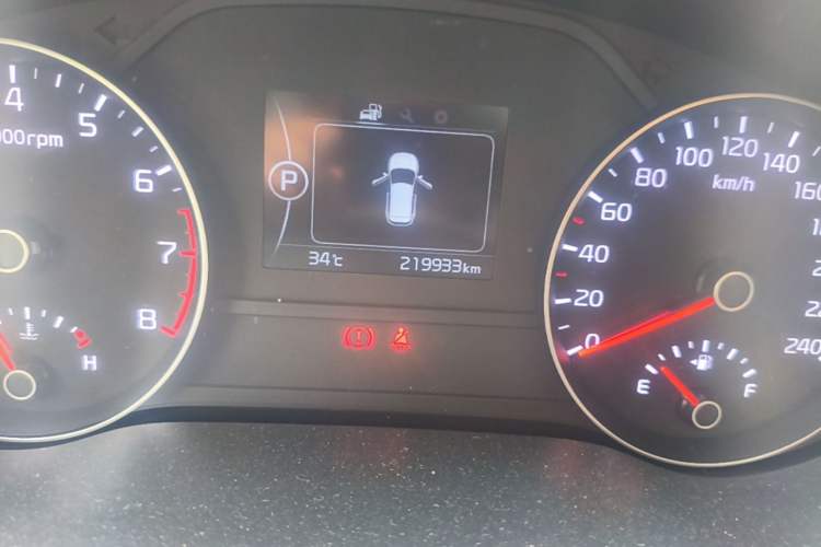 Used Kia KX5 2016 1.6T Automatic Two-Wheel Drive DLX Odometer Close Up