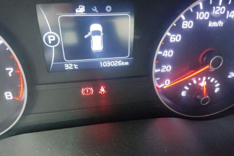 Used Kia KX5 2016 1.6T Automatic Two-Wheel Drive Premium Odometer Close Up