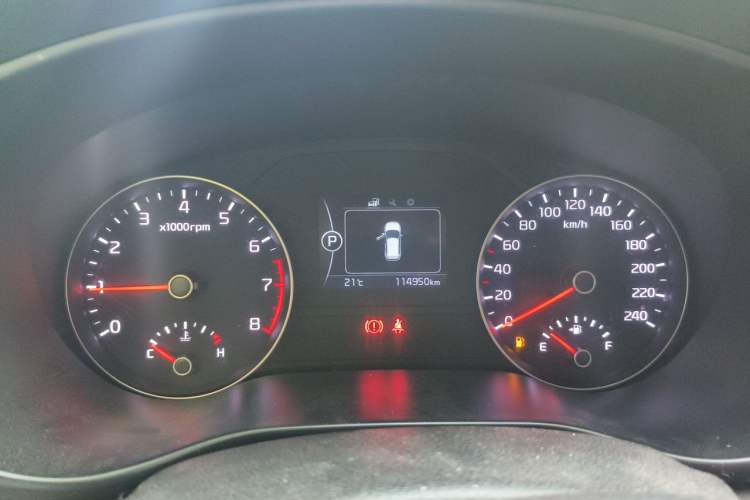 Used Kia KX5 2016 1.6T Automatic Two-Wheel Drive DLX Odometer Close Up