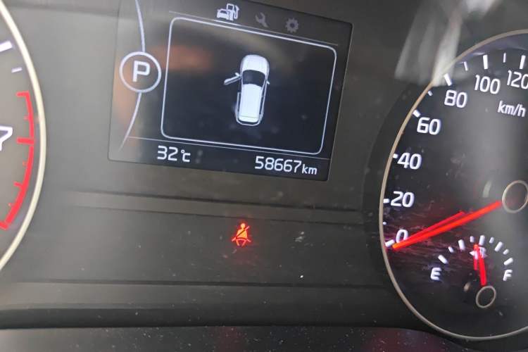 Used Kia KX5 2016 1.6T Automatic Two-Wheel Drive DLX Odometer Close Up