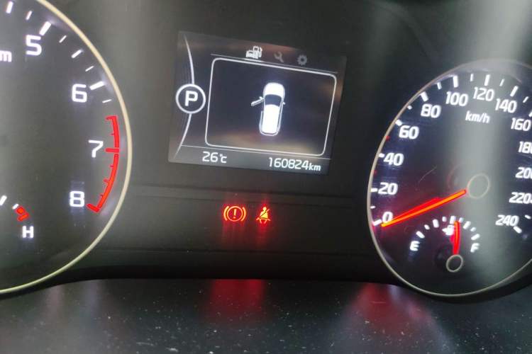 Used Kia KX5 2016 2.0L Automatic 2WD GLS Odometer Close Up