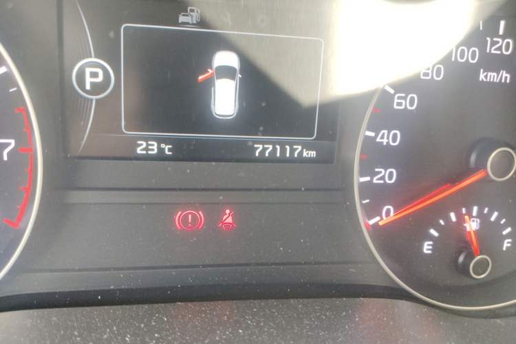 Used Kia KX5 2016 1.6T Automatic Two-Wheel Drive Premium Odometer Close Up