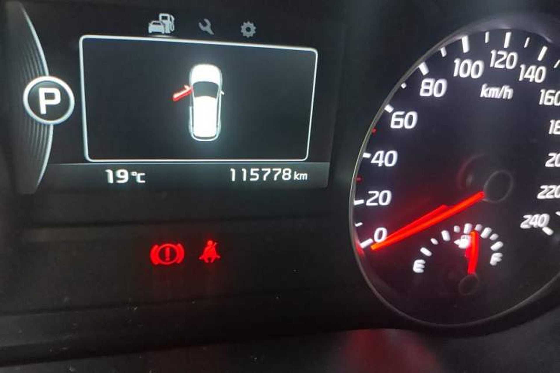 Used Kia KX5 2016 1.6T Automatic Two-Wheel Drive Premium Odometer Close Up